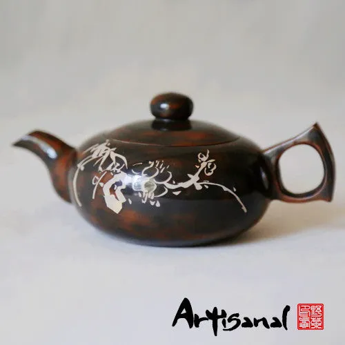 Wild Tea Qi Scent of Tea Jian Shui Pottery Teapot in purple clay