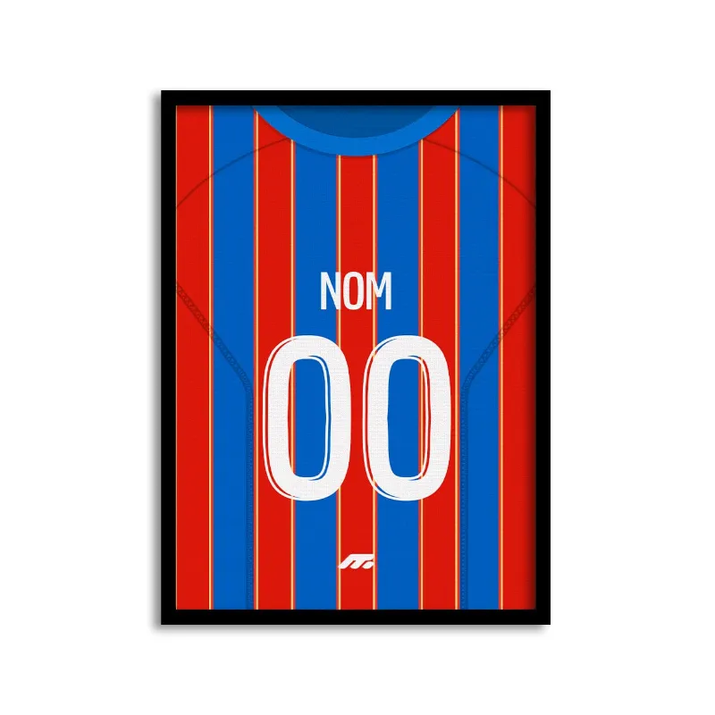 MYCASE FC Affiche Caen - Domicile poster showing team colours