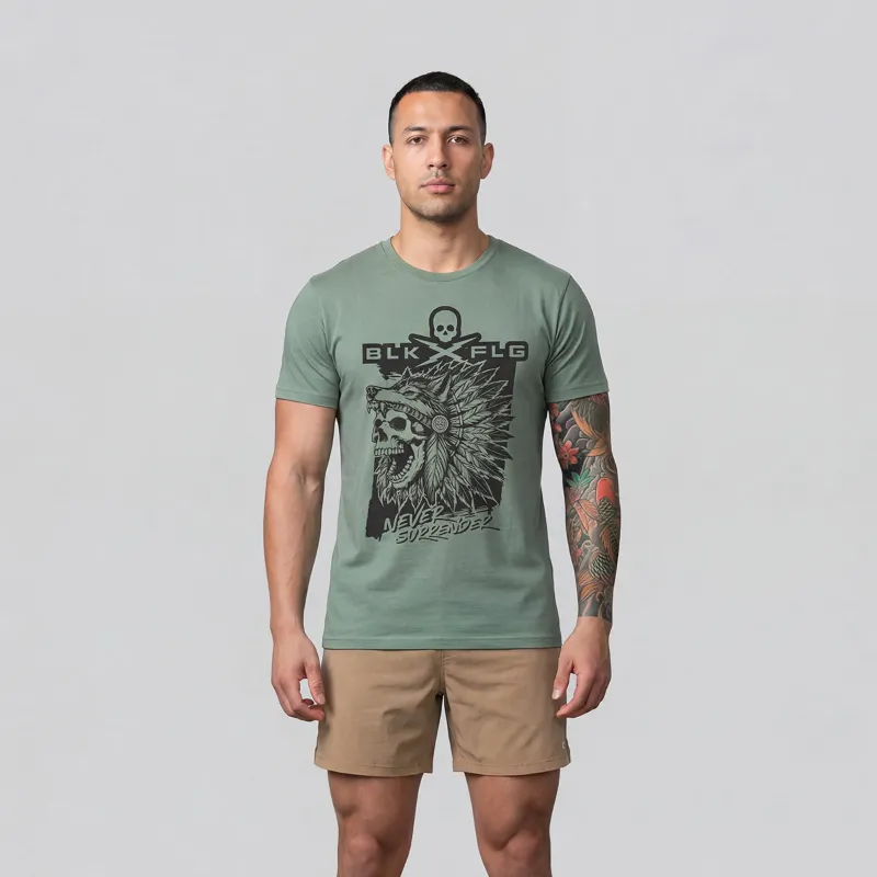 BLK FLG Savage Tee graphic t-shirt front print detail