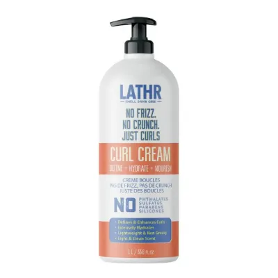 LATHR Curl Cream bottle for frizz-free curl definition