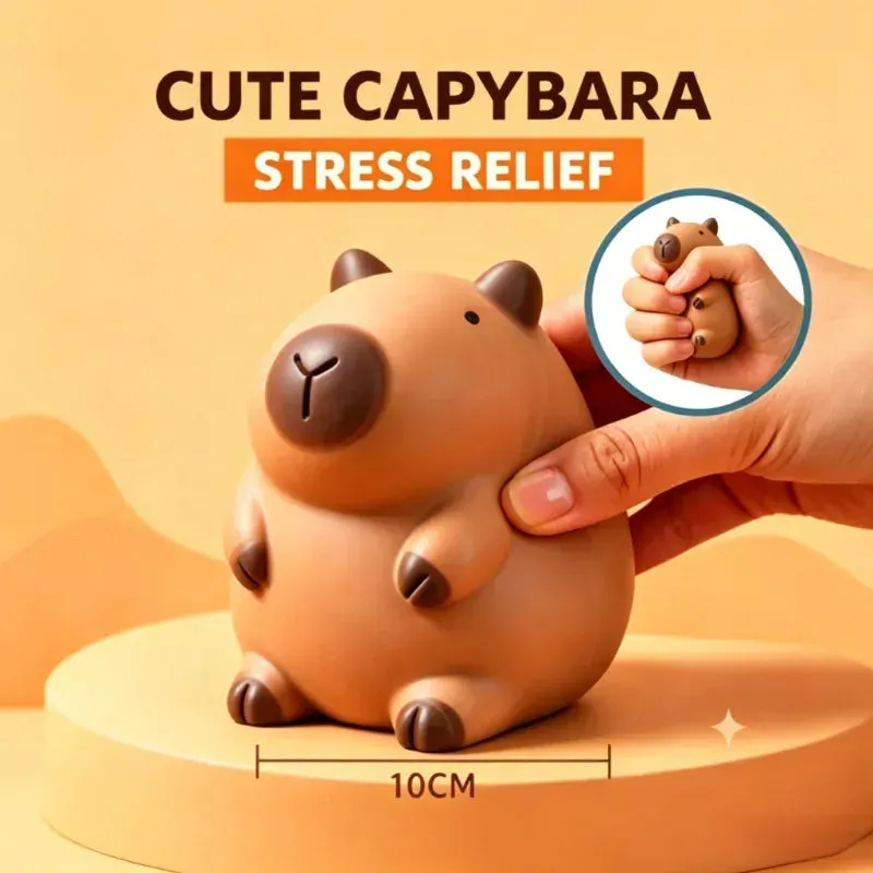 Hairsofly Shop Capybara Squishy Fidget Toy, cute capybara-shaped soft sensory toy
