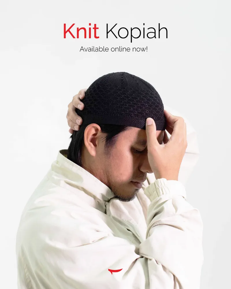 ZAAHARA Kopiah Muslim Rajut (Knit) stretchy knitted Islamic prayer cap