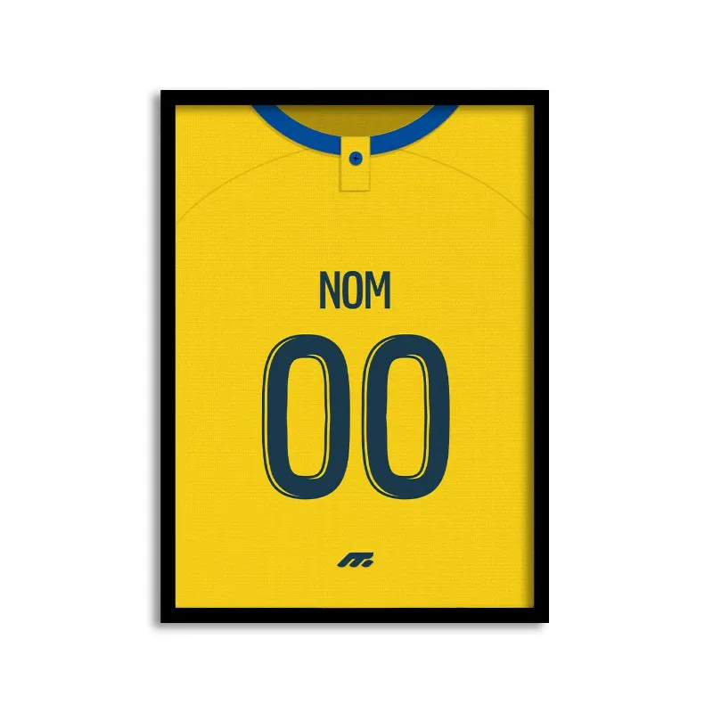 MYCASE FC Affiche Sochaux Domicile poster with home kit design