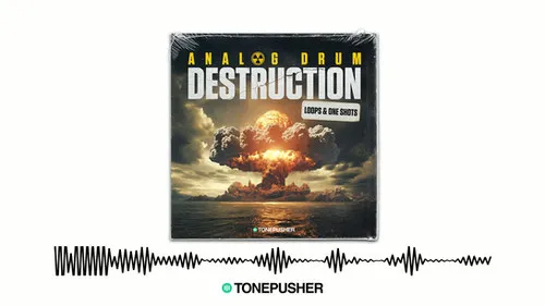 Tonepusher Analog Drum Destruction hardware-driven drum sample collection for industrial production