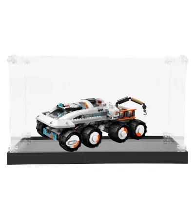 ICUANUTY Display case for LEGO Command Rover and Crane Loader 60432