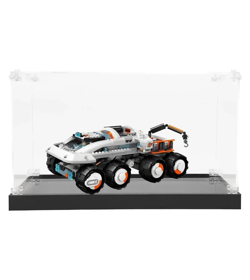 ICUANUTY Display case for LEGO Command Rover and Crane Loader 60432