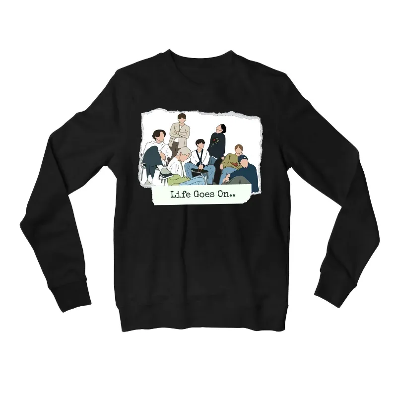 The Banyan Tee US BTS Sweatshirt - Life Goes On gray crewneck