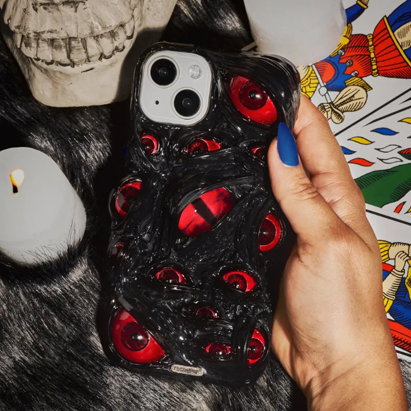 Techypop Cat Eye in the Dark Handmade Android Phone Case, dark-colored case with eye design