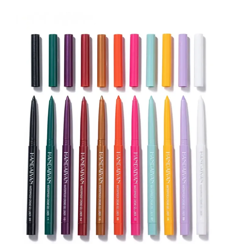 EYESFAV 15-Color Waterproof Shimmer Eyeliner pencils in various shimmer shades