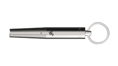 Airvape OM Chrome battery kit with stainless steel body and voltage settings