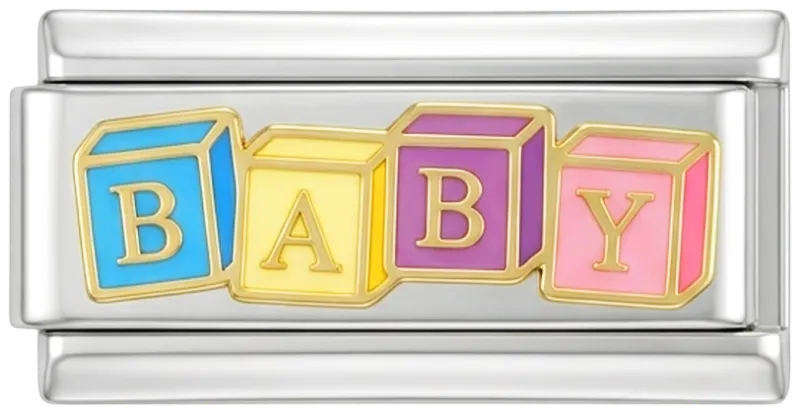 Charms Official Baby on Silver charm for commemorating new arrivals