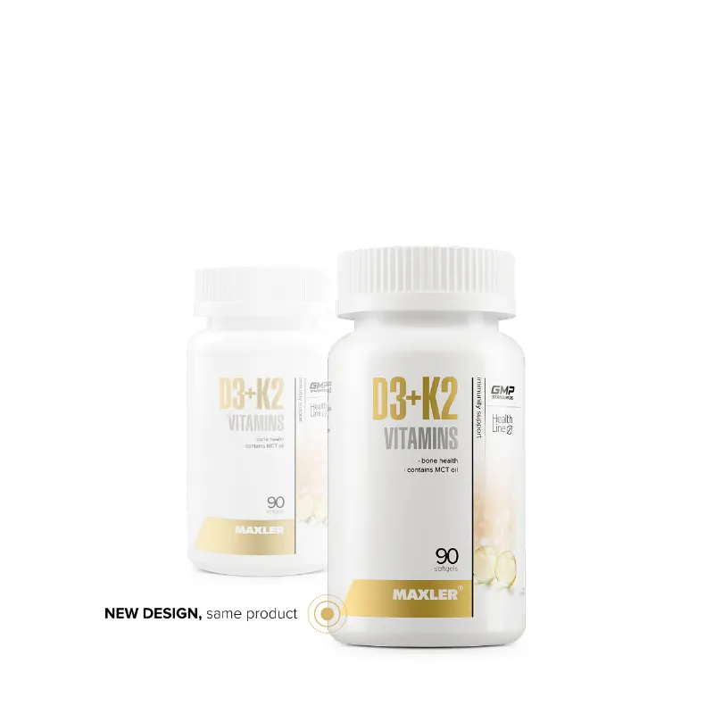 MAXLER D3+K2 Vitamins supplement bottle