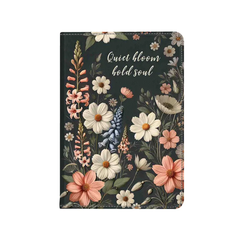 COBAK Case Eden Quiet Bloom Kindle Basic 6 Inch Case with magnetic stand and hand strap