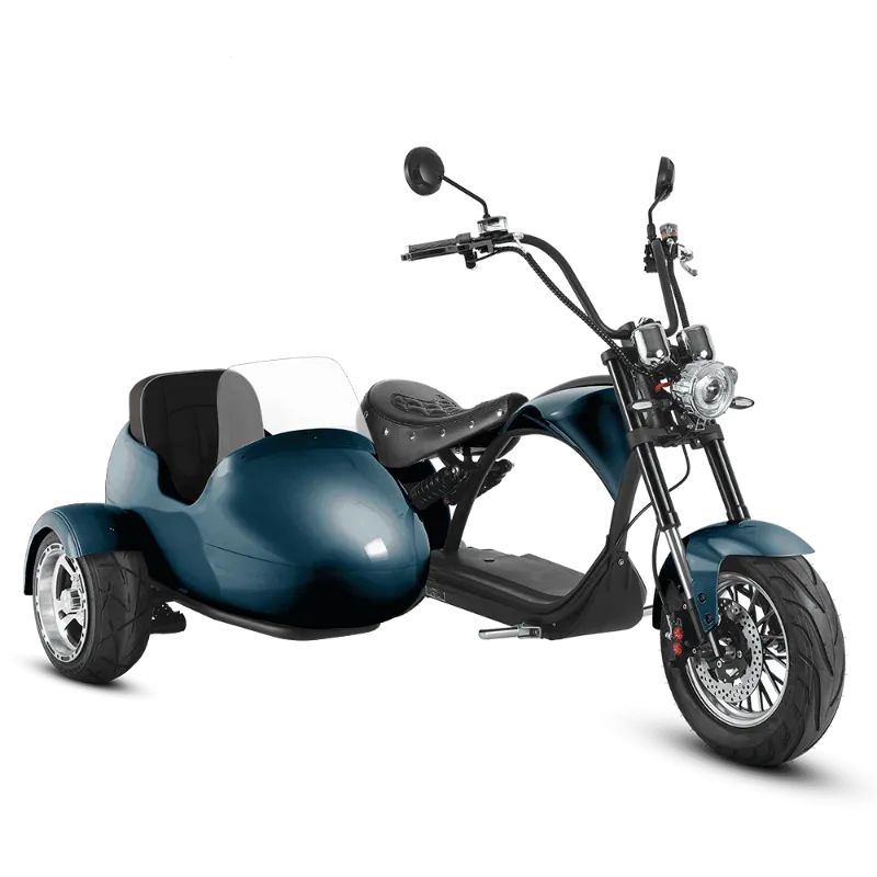 Eahora E-scooter M1P with sidecar in Aquamarine, pre-order electric scooter with sidecar