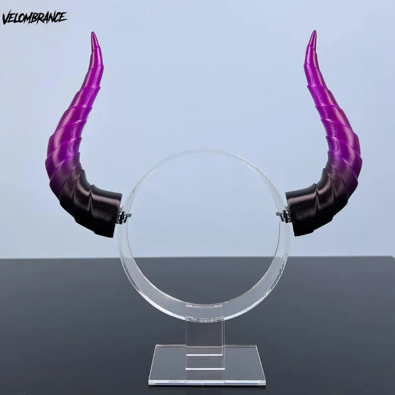 Velombrance Cosplay Devil Horns for Halloween gradient color headpiece photo