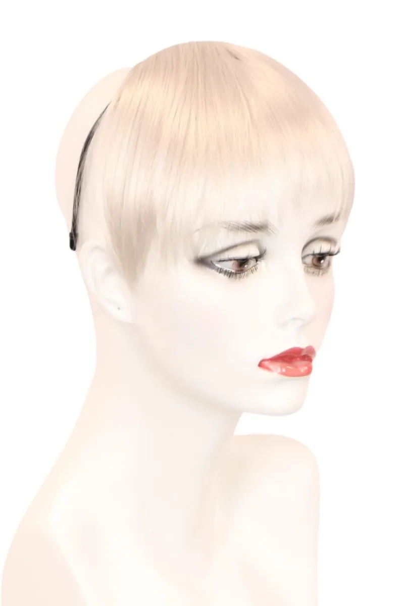 Godiva's Secret Wigs Danielle Bang White headband with bangs