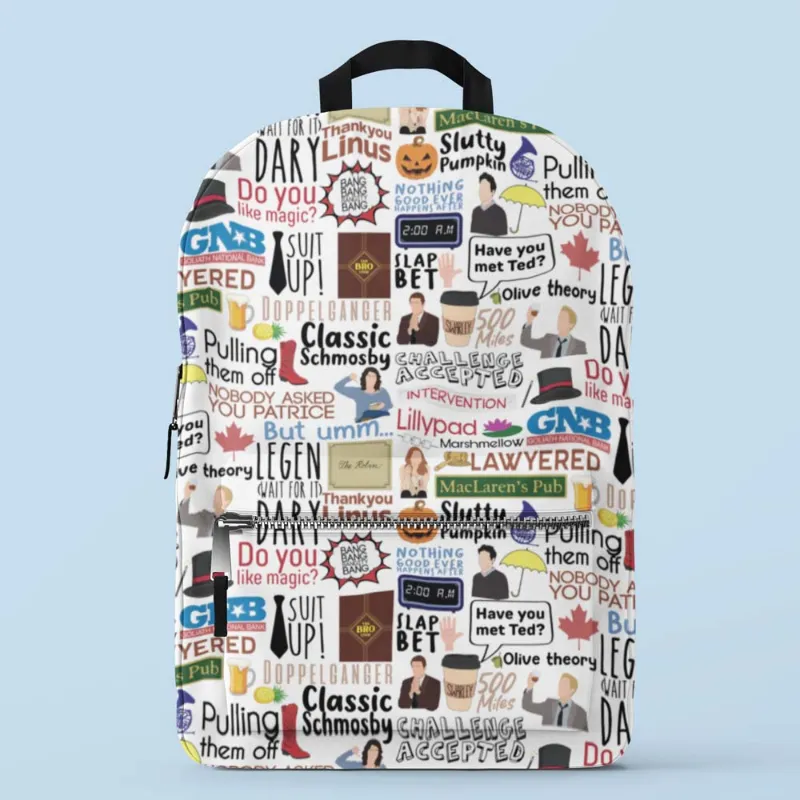 The Banyan Tee US All-Over Print Backpack - Legendary Doodle with vibrant all-over print design