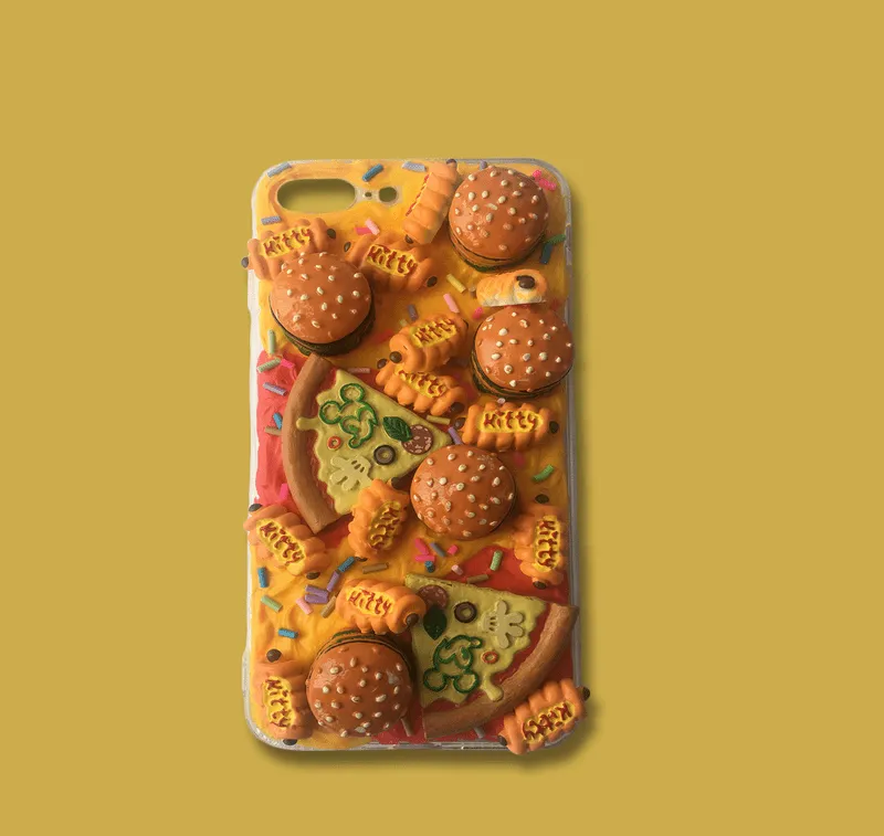 Techypop Fastfood Love Designer iPhone Case in silicone