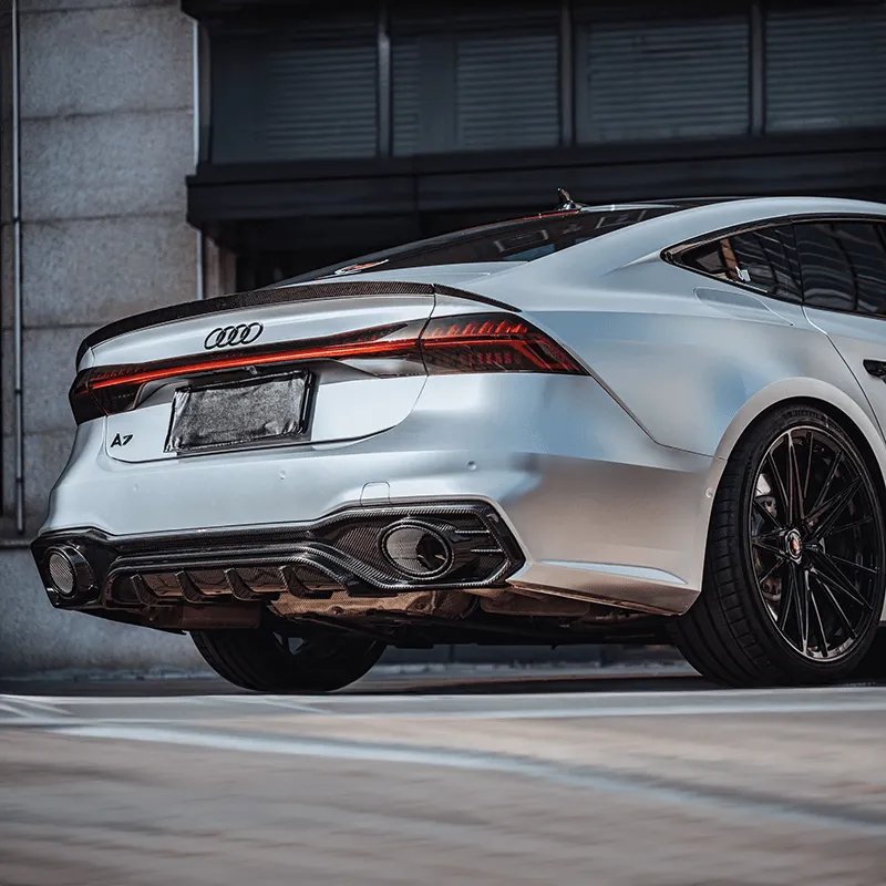 Twenty Two Tuning BCTXE Style Carbon Fiber Rear Diffuser Ver.2 Compatible With Audi A7/S7 (C8)