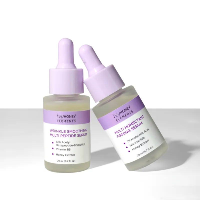 Hey Honey Reset & Restore Duo with two serum bottles side by side