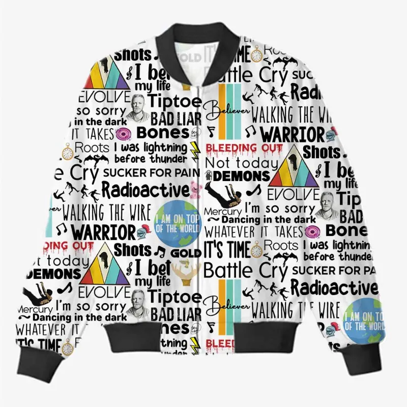 The Banyan Tee US AOP Bomber Jacket - For Believers, all-over printed design on soft fleece bomber.