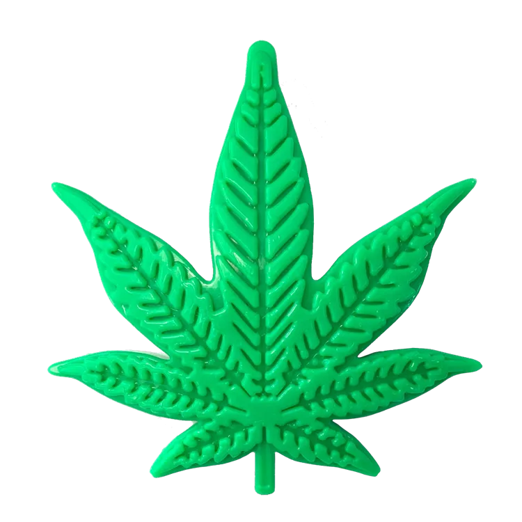 Soda Pup Colorado Maple Leaf nylon dog chew toy with textured leaf surface for licking enrichment