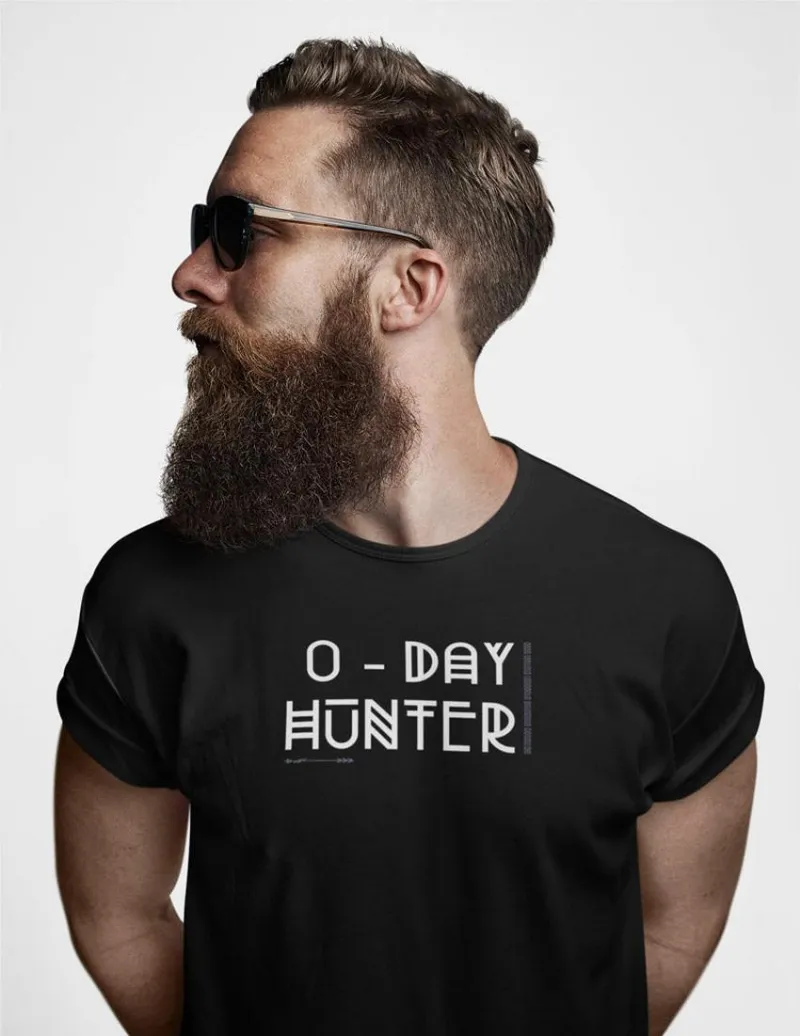 MyHackerTech 0 - Day Hunter Short-Sleeve Unisex T-Shirt in solid color