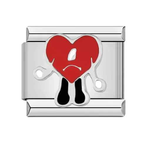 FabuLove Bad Bunny Red Heart charm