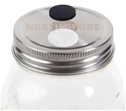 Mass Hydroponics 6 pc Regular Mouth Culture Jar Lid with Port and Filter for mycology