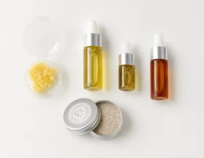 PiperBlue Organic Makeup Elevated Age Defy Sample Bundle trial offer showing five piece skincare set