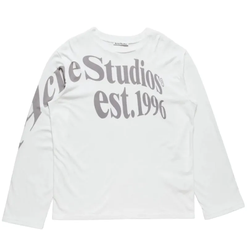 AfewVibe Acne Studios Relaxed graphic t-shirt Off white long-sleeve