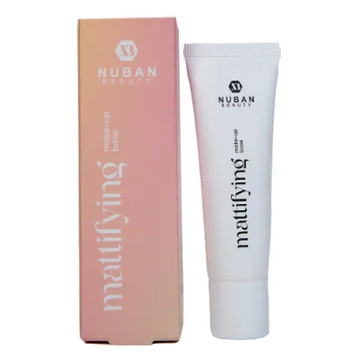 Nuban Beauty Mattifying Makeup Base, a 30ml silicon-based primer tube