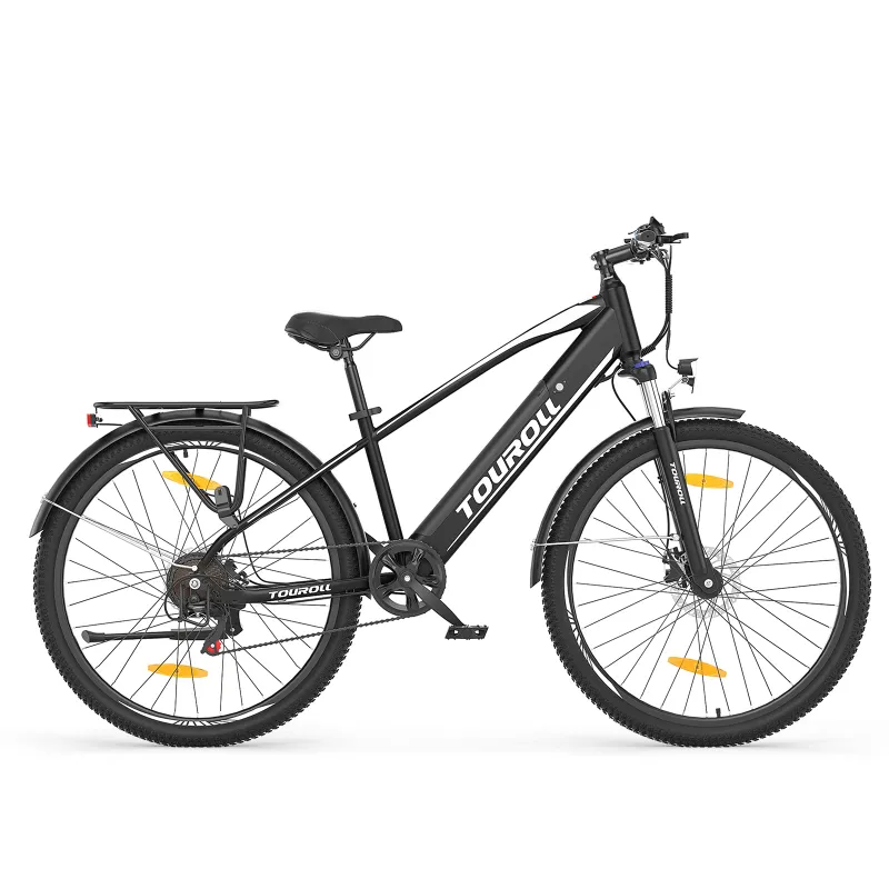 Touroll J1 Trekking Electric Bike, full suspension with 27.5-inch tires