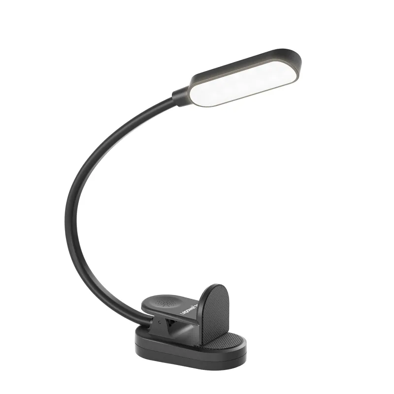 Lepower Tec rechargeable clip-on LED light for book screen iPad small size with flexible arm