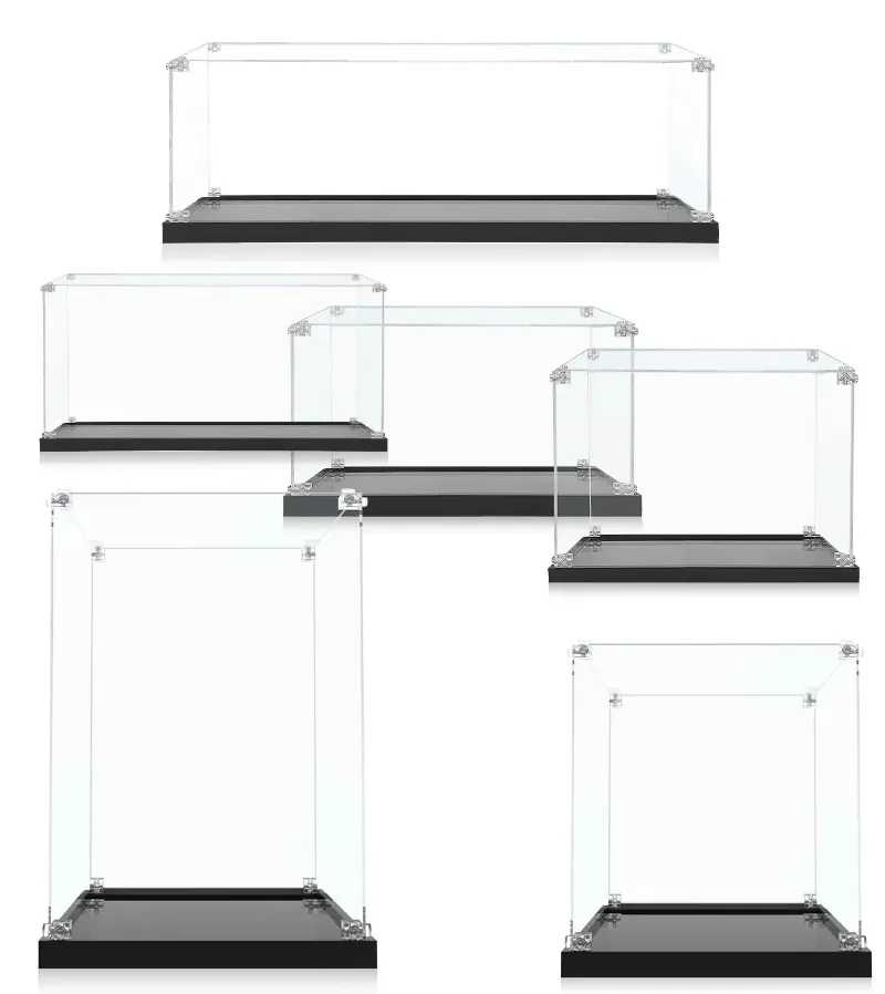 ICUANUTY Acrylic Case Display Case Figure Case Collection Case, transparent acrylic box shown assembled
