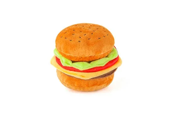 Found My Animal American Classic Barky Burger MINI plush dog toy