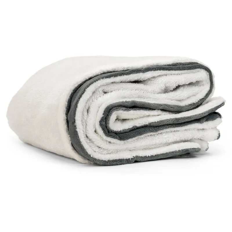 MOS Equipment Mission Darkness TitanRF Radiation Shielding Throw Blanket, tan reversible fabric