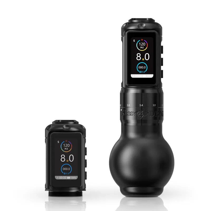Ambition Tattoo Traveler T2 Wireless Tattoo Pen Machine with adjustable stroke dial