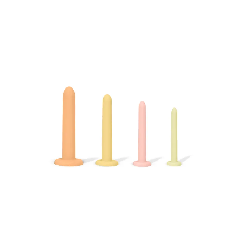 NewFlora Small Exerciser Set with four beginner-friendly dilator sizes in body-safe material