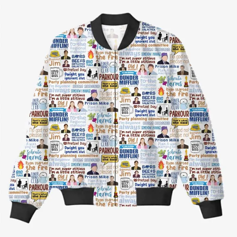 The Banyan Tee US AOP Bomber Jacket - World's Best Jacket, all-over printed design on premium fleece