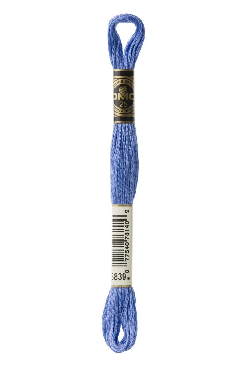 LETISTITCH DMC Mouliné Spécial 117MC-E_3839 embroidery thread skein in Mediterranean Blue
