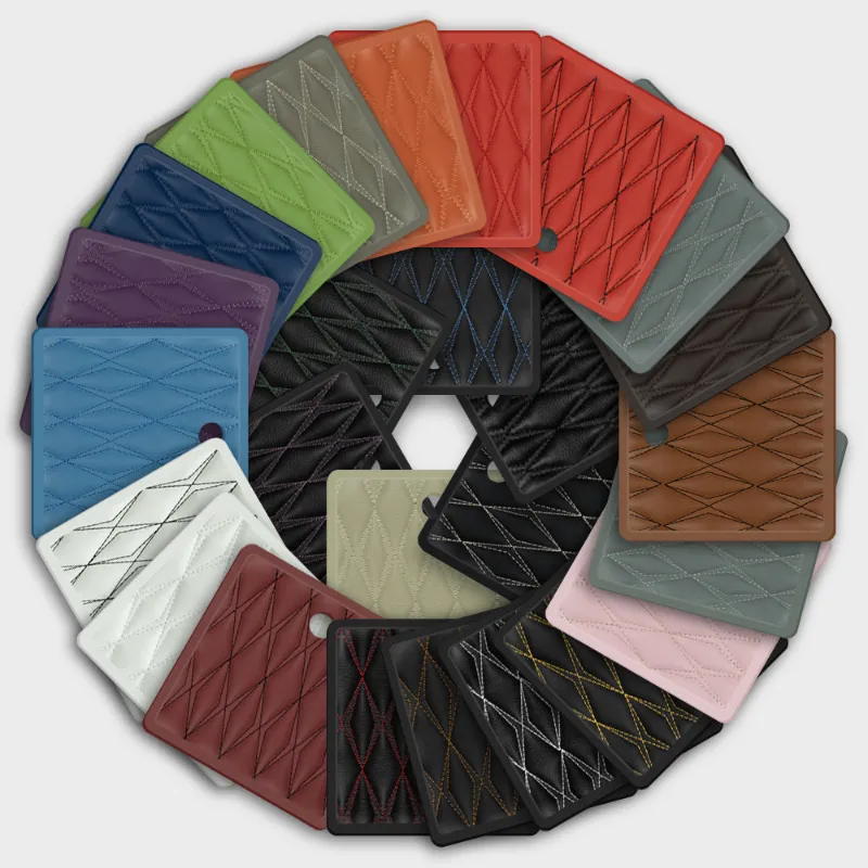 Luxus Car Mats Full Sample Bundle Twin-Diamond Series complete swatch set