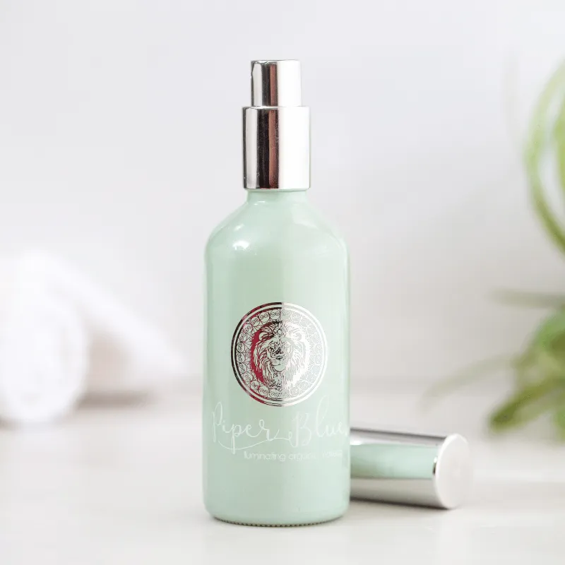 PiperBlue Organic Makeup Ageless Setting Spray Dual Purpose bottle
