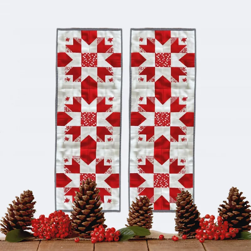 Boho Blanket Holiday Sparks Quilt Pattern cover showing a bold graphic quilt design