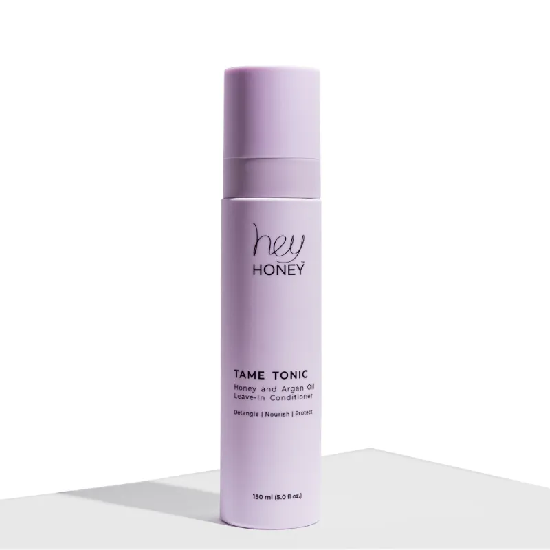 Hey Honey TAME TONIC Honey and Argan Oil Leave-In Conditioner spray bottle