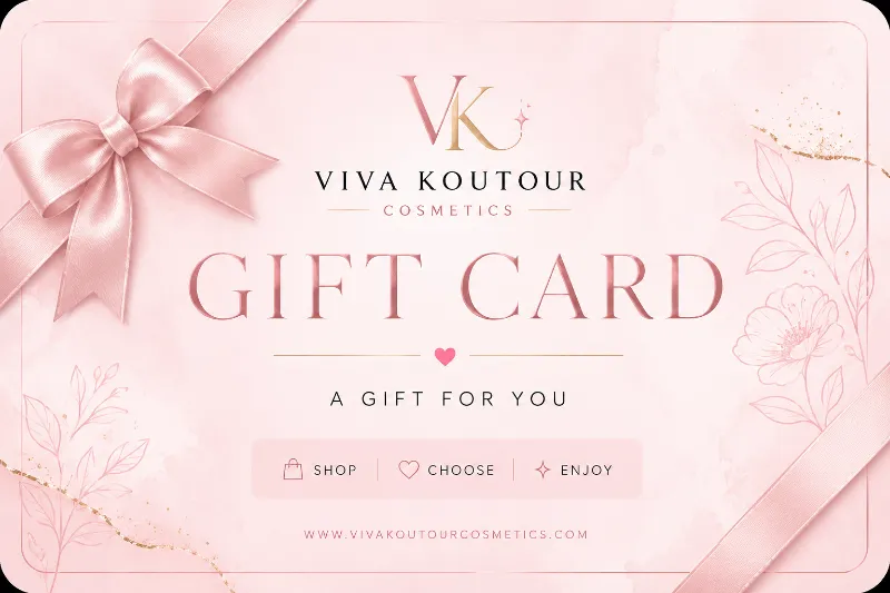 Viva Koutour Cosmetics Luxe Gift Card - elegant gift card design