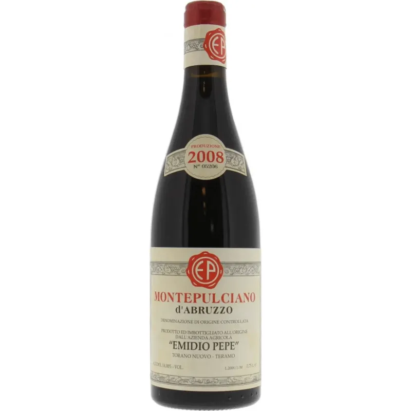 Mr.D Wine 2008 Emidio Pepe Montepulciano Abruzzo bottle