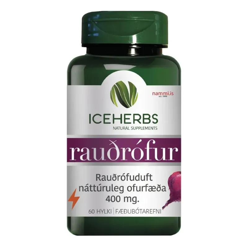 Nammi Beetroot 60 capsules with Iceland moss supplement
