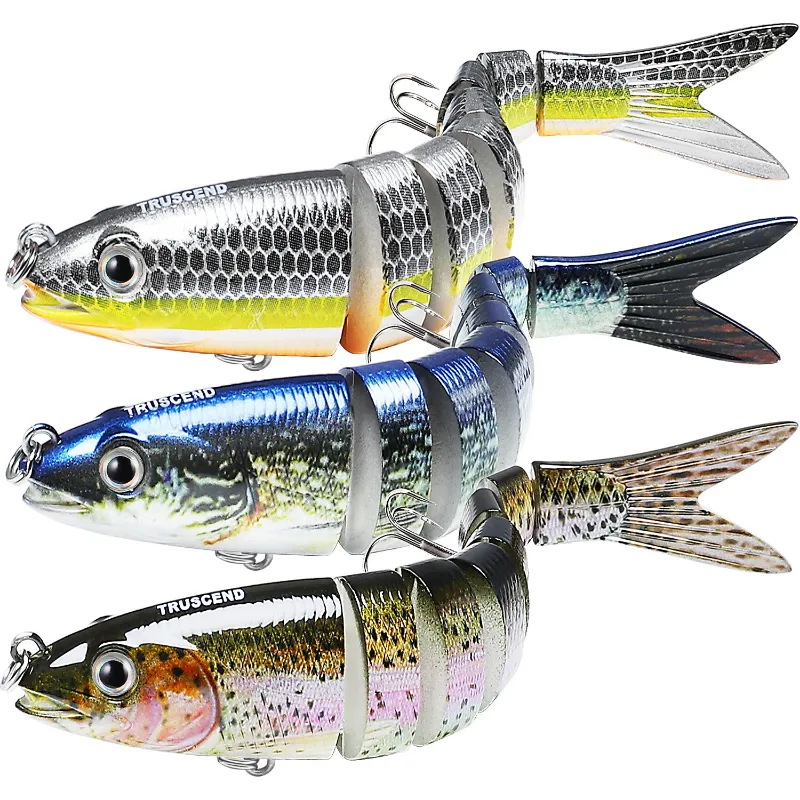 Truscend Fishing Easy Catch Swimmax 8-jointed fishing lure with lifelike swimming action