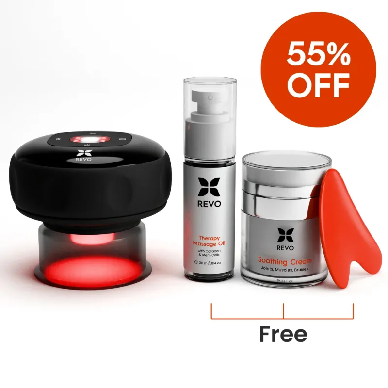 Revomadic REVO Smart Cupping Bundle handheld device for professional cupping therapy